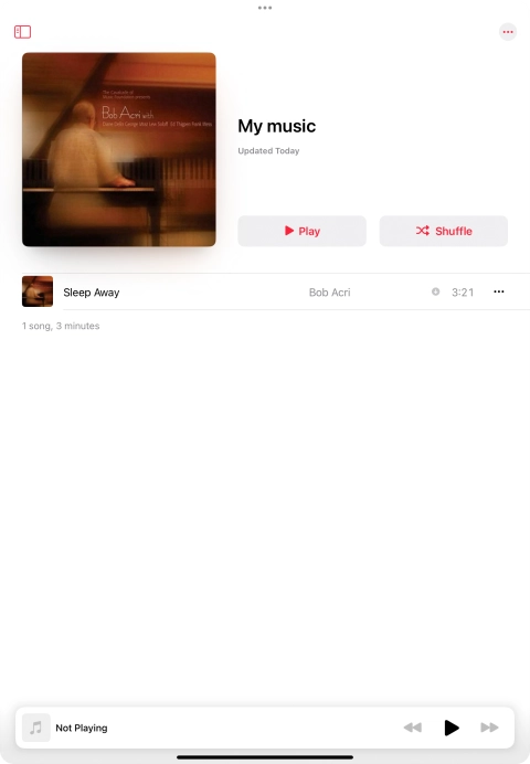 Go to the required category or playlist and press the required audio file.