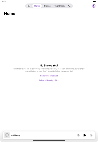 Slide your finger upwards starting from the bottom of the screen to return to the home screen.