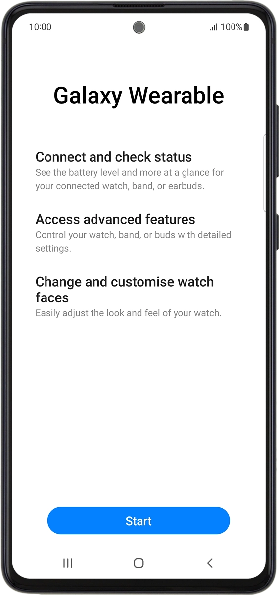 On your phone: Press Start.