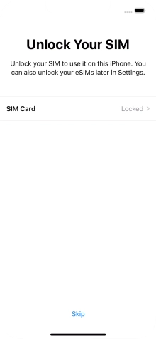 Press SIM Card.
