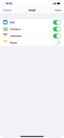 If this screen is displayed, you email account has been recognised and set up automatically. Follow the instructions on the screen to key in more information and finish setting up your phone.