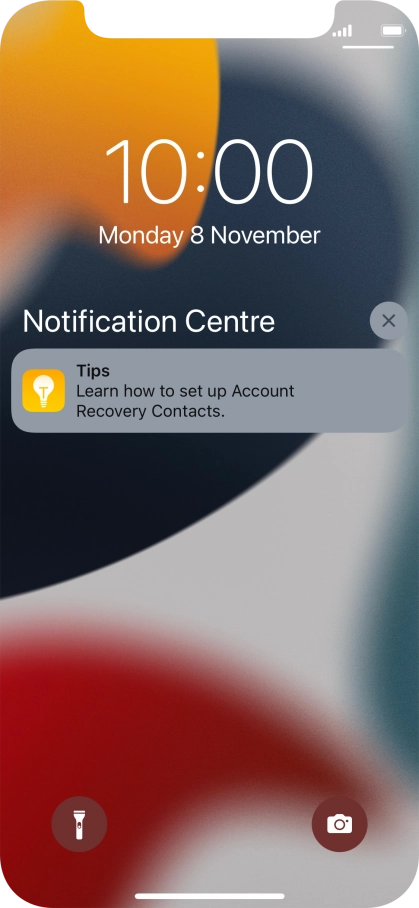 Press the required notification and follow the instructions on the screen to use the selected function.