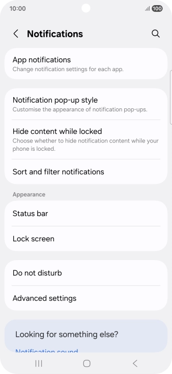 Press App notifications.