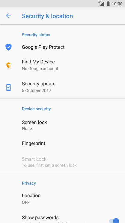 Press the Home key to return to the home screen.