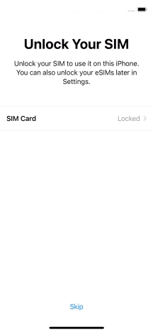 Press SIM Card.