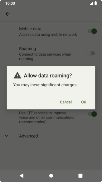 If you turn on the function, press OK.