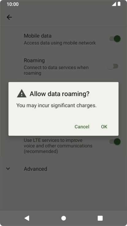 If you turn on the function, press OK.