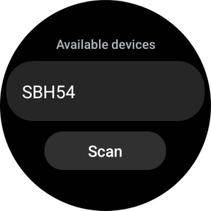Press the required device. Press the required device.