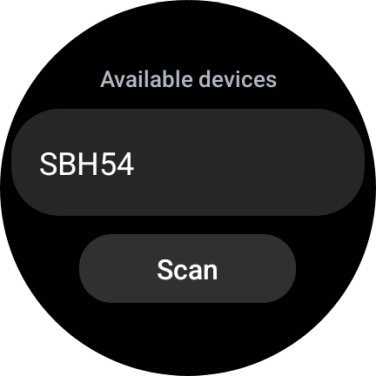 Press the required device. Press the required device.