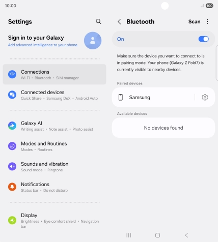 Press the Home key to return to the home screen.