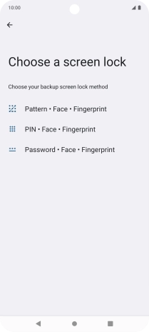 Press the required phone lock code and follow the instructions on the screen to create an additional phone lock code.