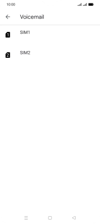 Press the name of the SIM.