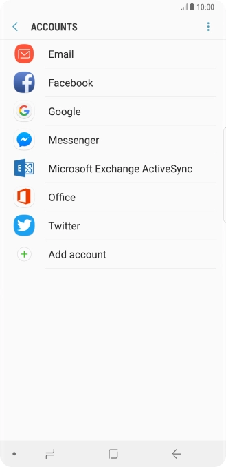 Press the menu icon.