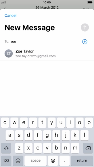 Press the required contact.