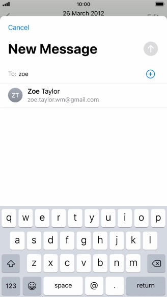 Press the required contact.