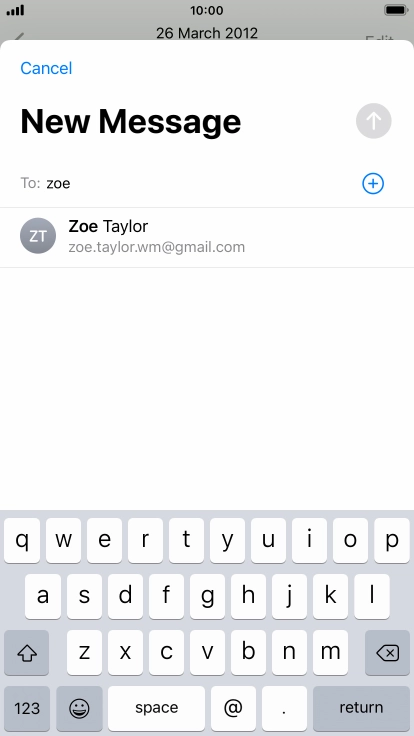Press the required contact.