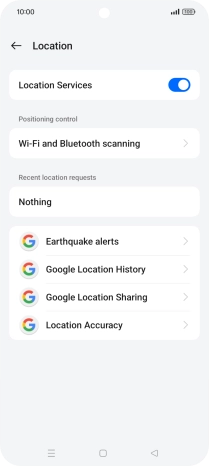 Press Location Accuracy.