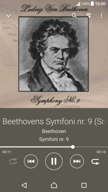 Press arrow right to go to the next audio file.