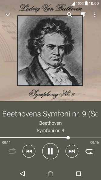 Press arrow right to go to the next audio file.