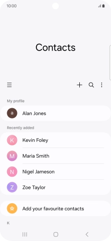 Slide your finger right starting from the left side of the screen.