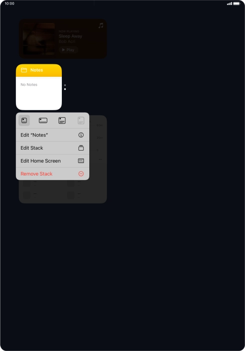 Press Edit Stack. Press Edit Stack.