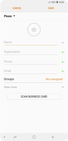Press the address book drop down list.