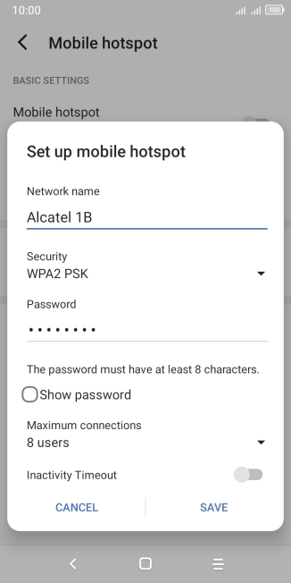 Press the drop down list next to 
