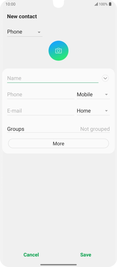 Press the address book drop down list.