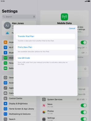 Press Use QR Code. Press Use QR Code.