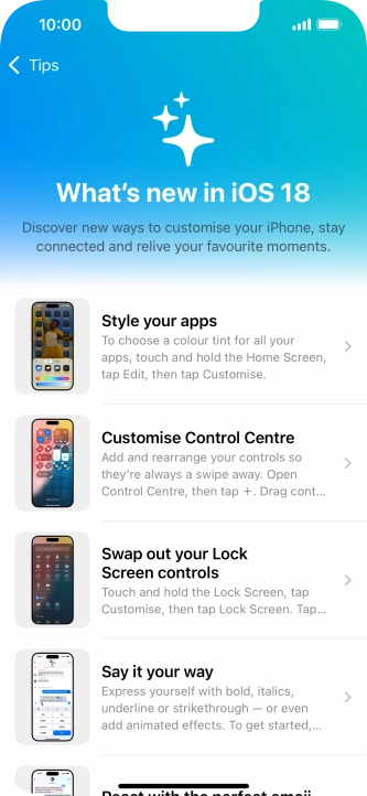 Slide your finger upwards starting from the bottom of the screen to return to the home screen.
