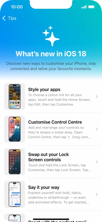 Slide your finger upwards starting from the bottom of the screen to return to the home screen.