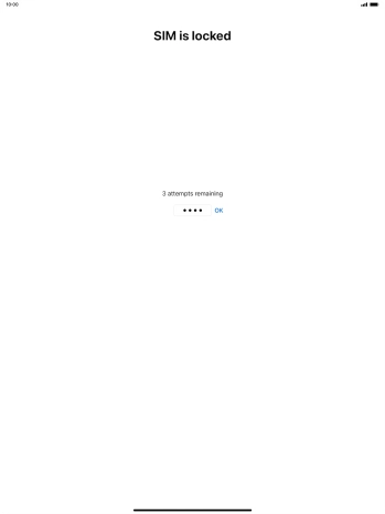 If your SIM is locked, key in your PIN and press OK.