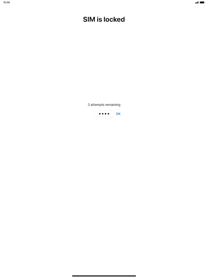 If your SIM is locked, key in your PIN and press OK.