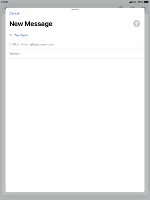 Press Subject: and key in the required subject. Press Subject: and key in the required subject.