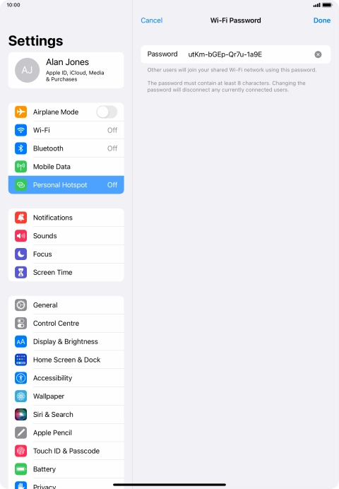 Press Done. Press Done.