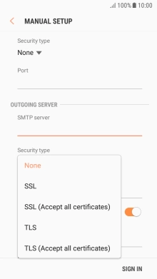 Press None to turn off the function.
