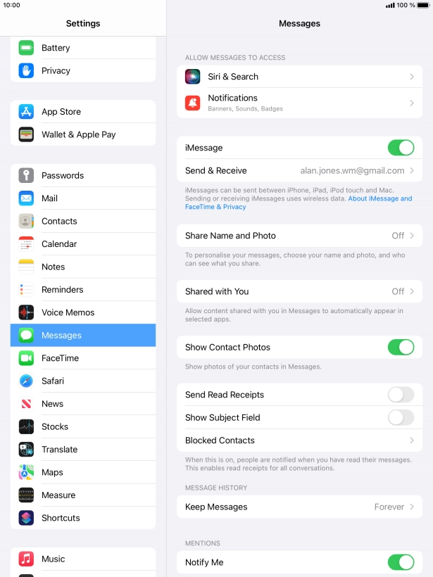 Press the Home key to return to the home screen.