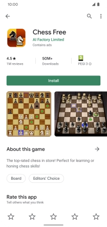 Press Install and follow the instructions on the screen to install the app.