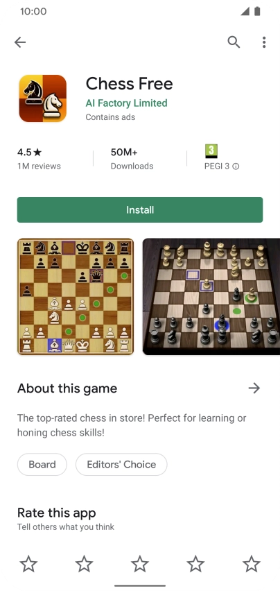 Press Install and follow the instructions on the screen to install the app.