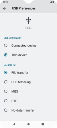 Press File transfer.