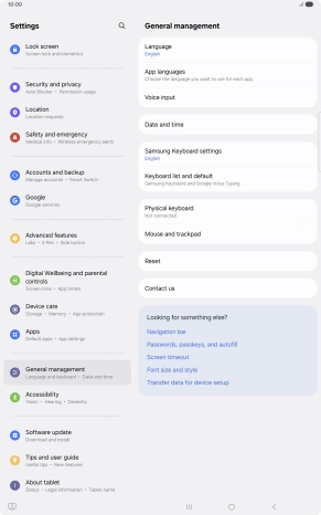 Press Date and time.