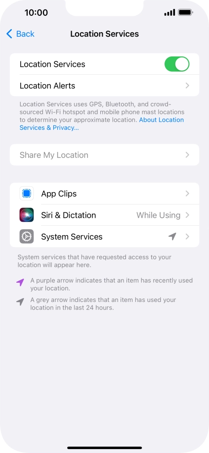 Press the required app. Press the required app.