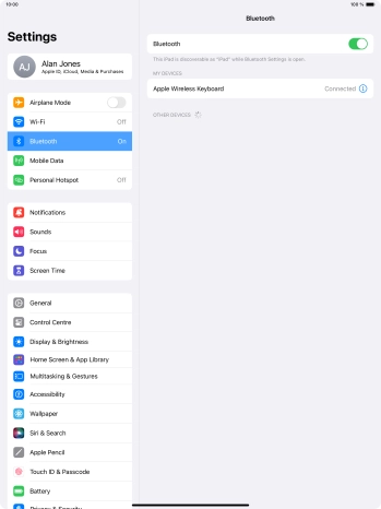 Slide your finger upwards starting from the bottom of the screen to return to the home screen.