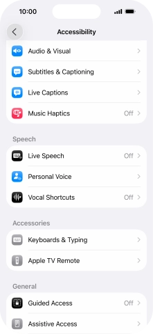 Press the required category below 