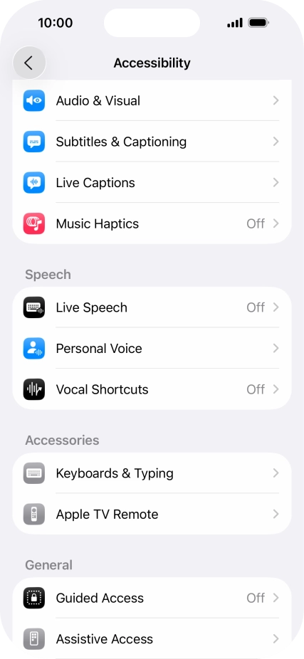 Press the required category below 