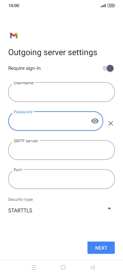 Press the field below 