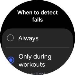 Press the required setting. Press the required setting.