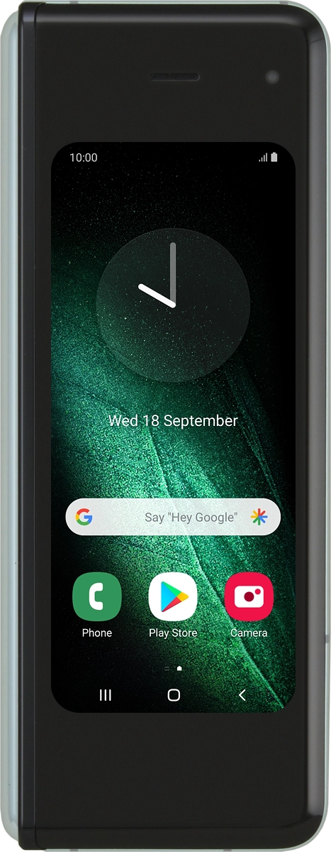 Slide your finger upwards on the screen.