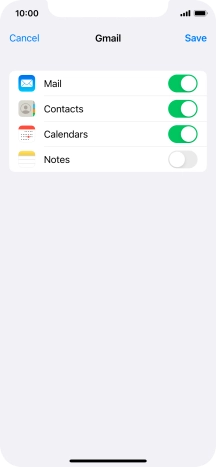 If this screen is displayed, you email account has been recognised and set up automatically. Follow the instructions on the screen to key in more information and finish setting up your phone.