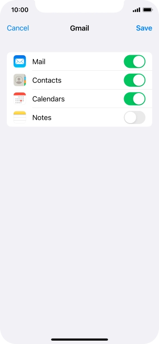 If this screen is displayed, you email account has been recognised and set up automatically. Follow the instructions on the screen to key in more information and finish setting up your phone.